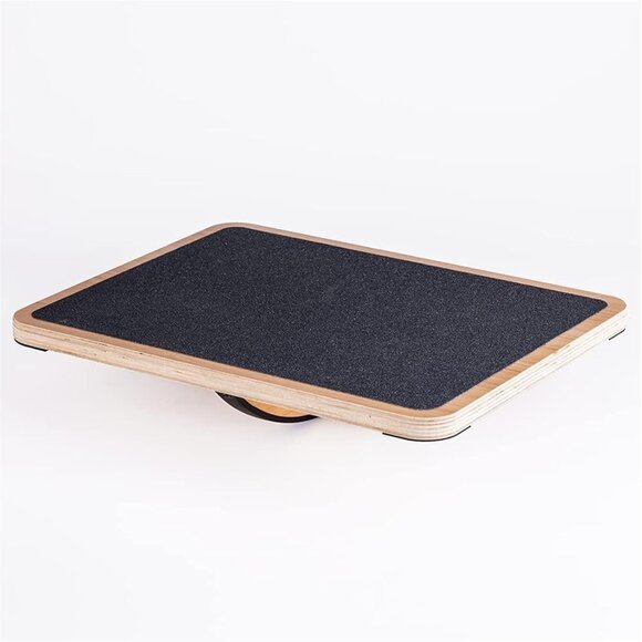 Professional Wooden Balance Board, Rocker Board, Wood Standing Desk Accessory, B - Picture 1 of 12